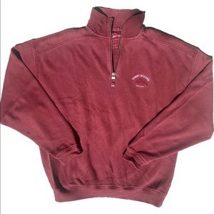 Tommy Bahama 1/2 Zip Burgundy Pullover Sweater